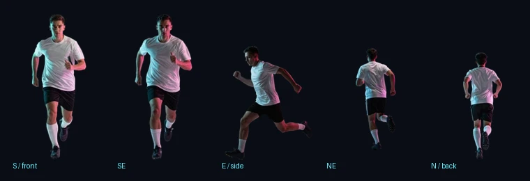 GAFFER 8-way directional footballer sprites
